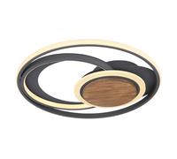 Netlighting Nirra 49.5cm Semi Flush Ceiling Light Graphite 3x LED 3000K in Grey Netlighting Grey