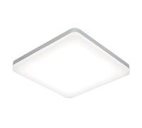 Netlighting Noble Integrated LED 1 Light Bathroom Flush Light Opal Silver IP44 in White Netlighting White
