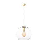 Netlighting Noe Dome Pendant Ceiling Light Gold 30cm 1x E27 Netlighting Gold