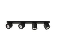 Netlighting Nuora Modern 4 Light Twin Ceiling Spotlight GU10 in Black Netlighting Black