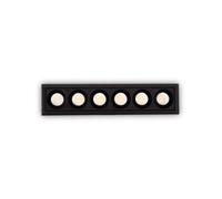 Netlighting O Zone Outdoor Display Light Black IP66 6x LED Recessed Downlight Netlighting Black
