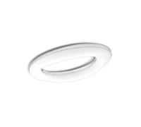 Netlighting Oakley Flush Ceiling 40W LED 3000K 3200lm Chrome Frosted Acrylic in Grey Netlighting Grey