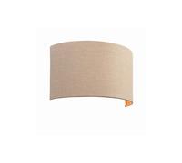 Netlighting Obi 1 Light Up & Down Wall Light Natural Linen Fabric Cotton E27 in Beige Netlighting Beige
