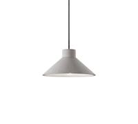 Netlighting Oil 1 Light Dome Ceiling Pendant Cement Grey E27 Netlighting Grey