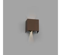 Netlighting Olan Outdoor LED Up Down Wall Lamp Rust Brown 6W 3000K IP54 Netlighting Brown