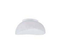 Netlighting Opal Flush Ceiling 3 Light E27 White Frosted Glass Netlighting White