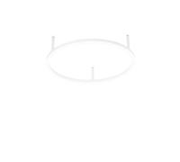 Netlighting Oracle Slim 50cm Non Dim 4000K Round Semi Flush Ceiling Light White Netlighting White