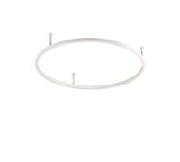 Netlighting Oracle Slim 70cm Non Dim 4000K Round Semi Flush Ceiling Light White Netlighting White