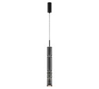 Netlighting Ordo Modern Tall Slim Pendant Black 3000K 920lm Smoky Shade Netlighting Black
