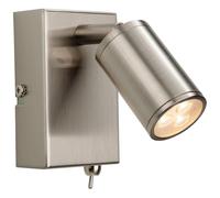 Netlighting Orion LED 3 Light Indoor Wall Spotlight (Switched) Brushed Steel in Grey Netlighting Grey
