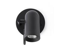 Netlighting Orleans 1 Light Indoor Adjustable Wall Spotlight Black GU10 Netlighting Black