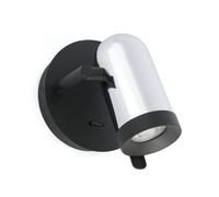 Netlighting Orleans 1 Light Indoor Adjustable Wall Spotlight Chrome Black GU10 in Grey Netlighting Grey