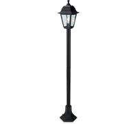 Netlighting Oslo 1 Light Post Lantern Black Resin IP44 E27 Netlighting Black