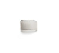 Netlighting Otton Horizontal Round Linen Wall Lamp 2L in White Netlighting White