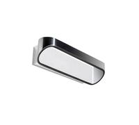 Netlighting Oval LED Up & Down Wall Light White Aluminium in Grey Netlighting Grey