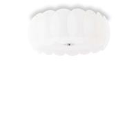 Netlighting Ovalino 8 Light Large Ceiling Flush Light White E27 Netlighting White