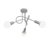 Netlighting Oxford Multi Arm Semi Flush Ceiling Light Grey 50cm Netlighting Grey