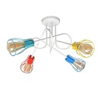 Netlighting Oxford Multi Arm Semi Flush Ceiling Light MultiColoured 64cm Netlighting Multicolor