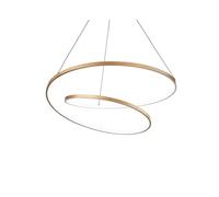 Netlighting Oz 80cm Integrated LED Pendant Ceiling Light Brass 2700K in Gold Netlighting Gold
