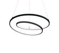 Netlighting Oz LED Decorative Swirl Integrated Pendant Light Black 3000K Netlighting Black