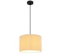 Netlighting Page Cylindrical Pendant Ceiling Light Matt Black 1x E27 in Natural Netlighting Natural