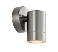 Netlighting Palin Outdoor Down Wall Lamp Brushed Stainless Steel IP65 in Grey Netlighting Grey