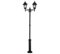 Elstead Parish 2 Light Twin Outdoor Post Lantern Black Ip44, E27