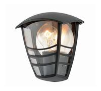 Netlighting Perdita Flush Outdoor Wall Lantern Black IP44 Netlighting Black