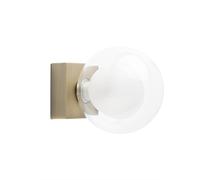 Netlighting Perla Bathroom Antique Brass Globe Wall Light 1x g9 in Yellow Netlighting Yellow