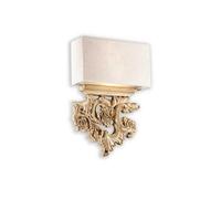 Netlighting Peter 2 Light Indoor Wall Light Brown Beige with Shade E14 Netlighting Brown