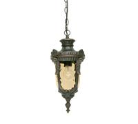 Netlighting Philadelphia 1 Light Medium Outdoor Ceiling Chain Lantern Old Bronze IP44 E27 in Brown Netlighting Brown