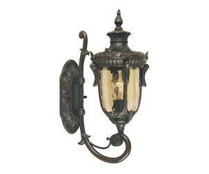 Netlighting Philadelphia 1 Light Outdoor Small Wall Lantern Light Old Bronze IP44 E27 in Brown Netlighting Brown