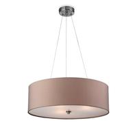Netlighting Phoenix 3 Light Round Ceiling Pendant Taupe E27 Netlighting Taupe