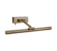 Netlighting Picture 1 Light Wall Light 8W T5 (Switched) Antique Brass in Gold Netlighting Gold