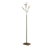 Netlighting Pietra Floor Lamp 4 Light G9 Antique Brass NOT LEDCFL Compatible in Bronze Netlighting Bronze