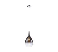 Netlighting Pilua Dome Pendant Ceiling Light Chrome 1x E27 in Grey Netlighting Grey