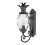 Luminosa Lighting Elstead Plantation 1 Light Medium Outdoor Wall Lantern Museum Black Ip44