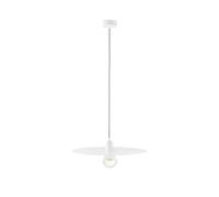 Netlighting Plat 1 Light Dome Ceiling Pendant White E27 Netlighting White