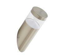 Netlighting Pollux 3000k LED Outdoor Modern Slanted Wall Lamp Stainless Steel IP44 in Grey Netlighting Grey