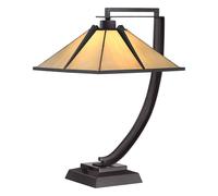 Netlighting Pomeroy 1 Light Table Lamp Western Bronze in Brown Netlighting Brown