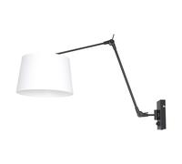 Netlighting Prestige Chic Cylindrical Wall Lamp Matt Black Solid White Netlighting Black