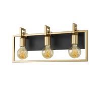 Netlighting Primero Modern 3 Light Wall Lamp in Gold Netlighting Gold