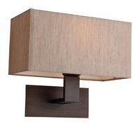 Netlighting Prince 1 Light Single Indoor Wall Light Bronze Oyster Shade E27 Netlighting Bronze