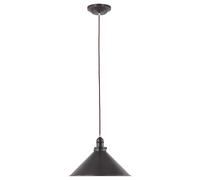 Netlighting Provence 1 Light Dome Ceiling Pendant Old Bronze E27 in Brown Netlighting Brown