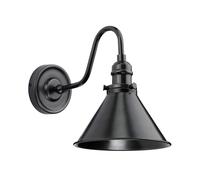 Netlighting Provence 1 Light Indoor Dome Wall Light Old Bronze E27 in Brown Netlighting Brown