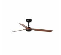 Netlighting Punt Black Dark Wood 3 Blade Ceiling Fan With DC Motor Netlighting Black