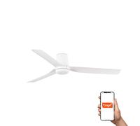 Netlighting Punt Tub Medium 3 Blade Ceiling Fan Matt White Tuya Smart System Netlighting White