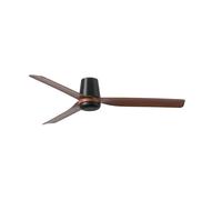 Netlighting Punt Tub Medium Black Dark Wood DC Ceiling Fan 6 Speed Netlighting Black