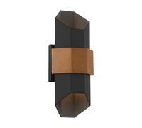 QUOIZEL LED outdoor wall light Chasm M black up/down