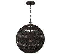 Netlighting Quoizel Lindendale Spherical Pendant Western Bronze IP44 1x E27 in Brown Netlighting Brown